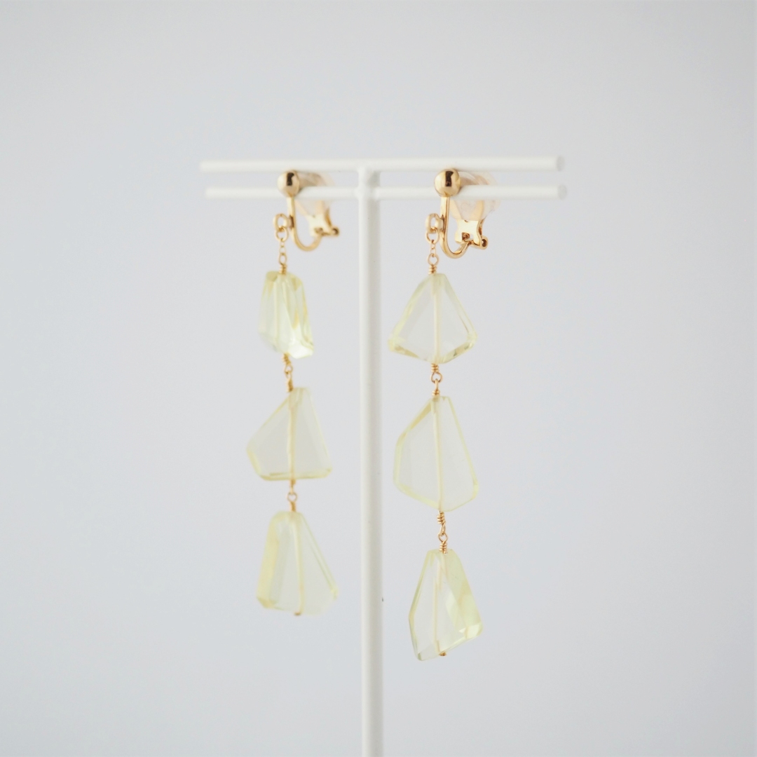 レモンクォーツイヤリング