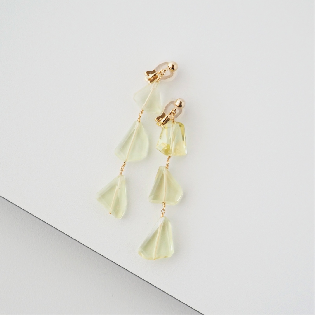 レモンクォーツイヤリング