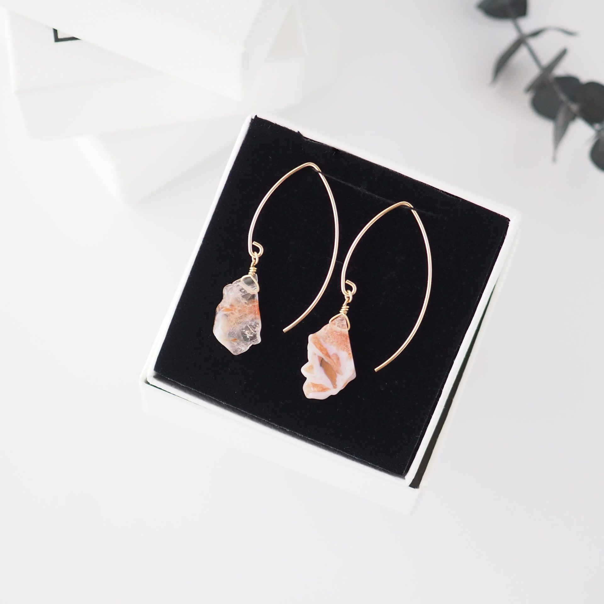 マニカランクォーツピアス