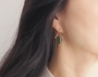 K10 / グリーントルマリンピアス