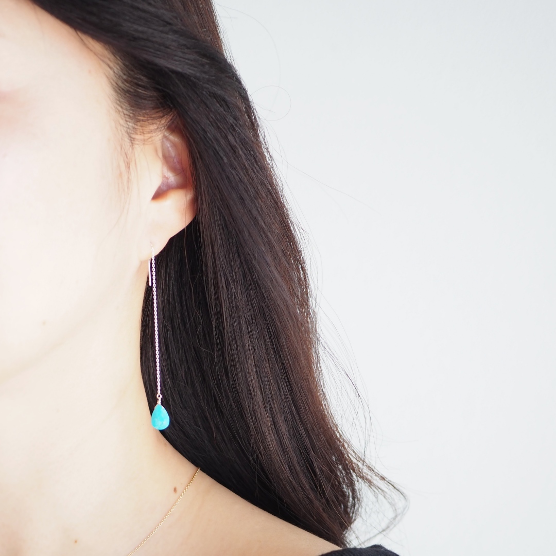 SV925 / スリーピングビューティーターコイズピアス