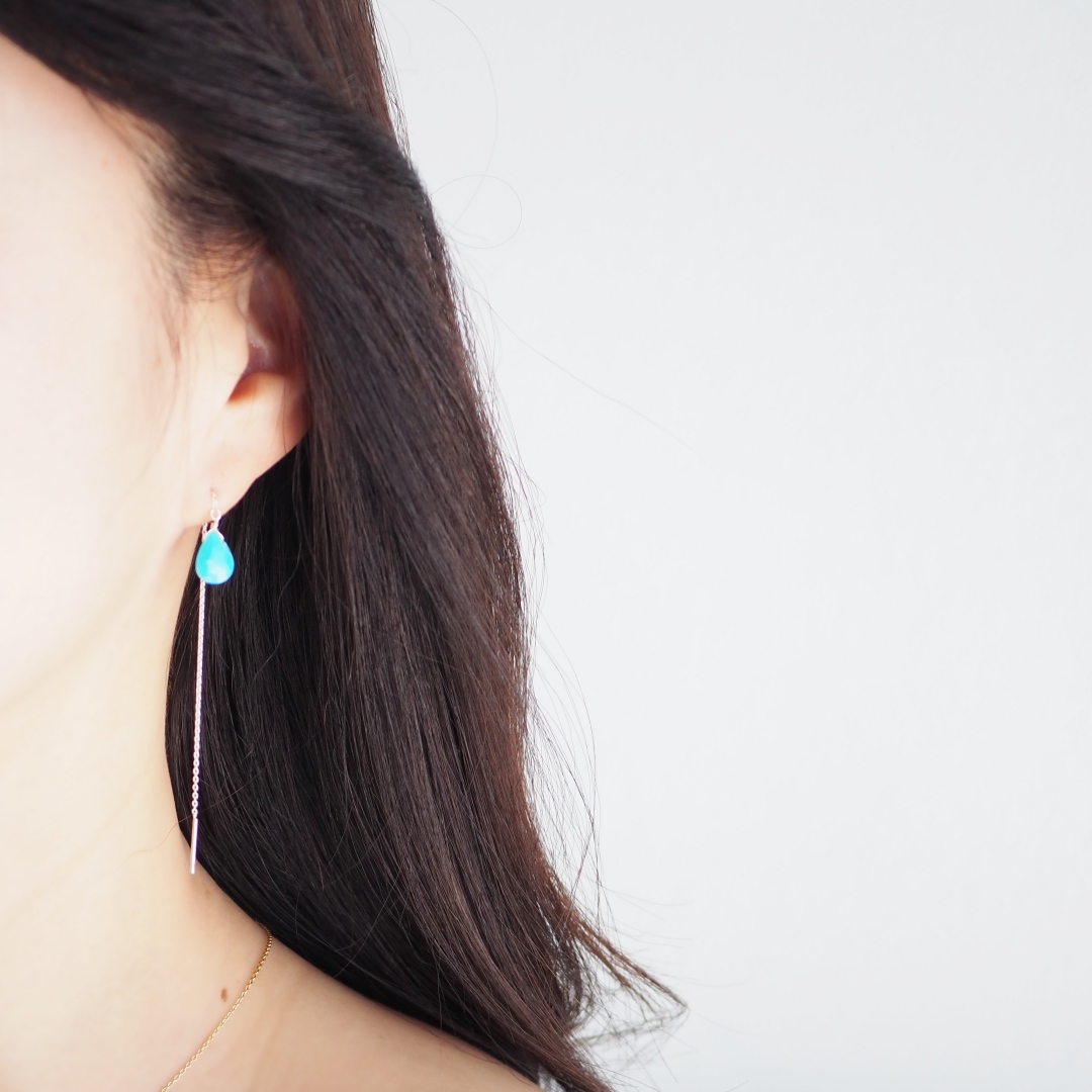 SV925 / スリーピングビューティーターコイズピアス