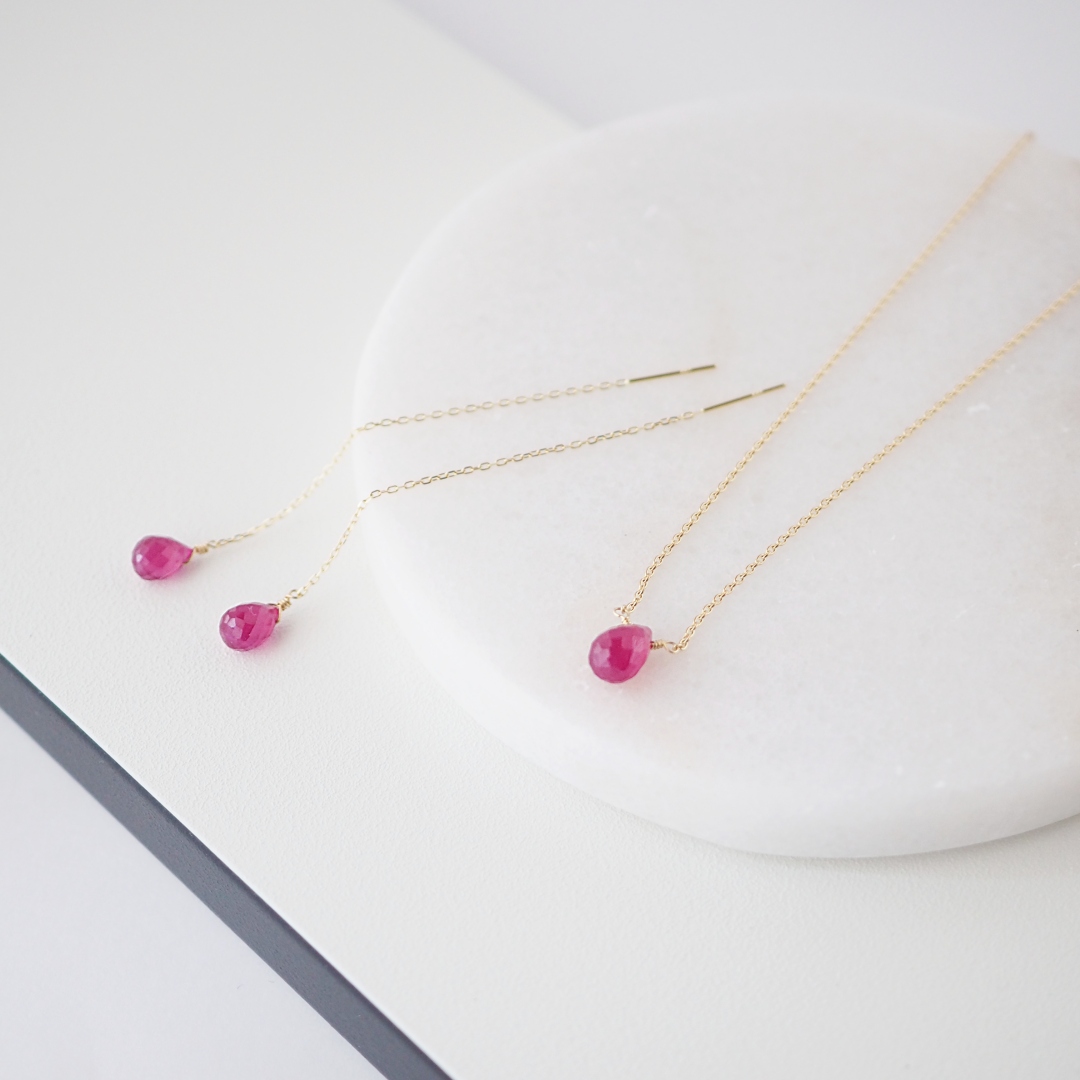 K10 / ルビーピアス＆ネックレス