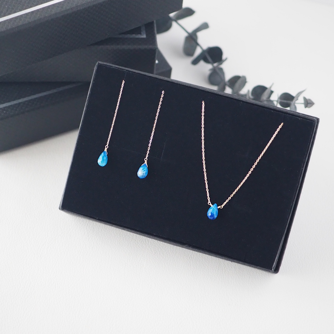 K10 / アフガナイトピアス＆ネックレス