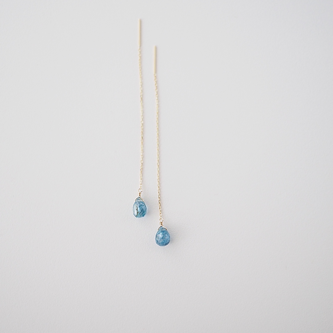 K10 / アクアマリンピアス