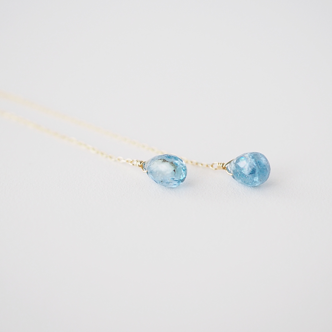 K10 / アクアマリンピアス