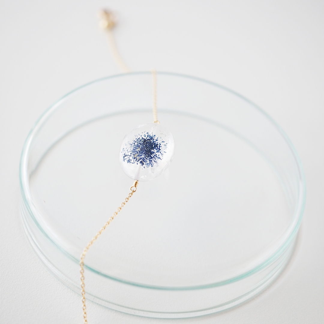 K10 / デュモルチェライトインクォーツブレスレット