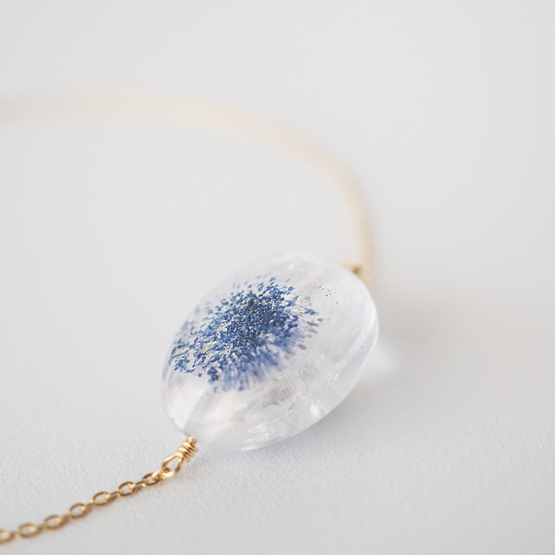 K10 / デュモルチェライトインクォーツブレスレット