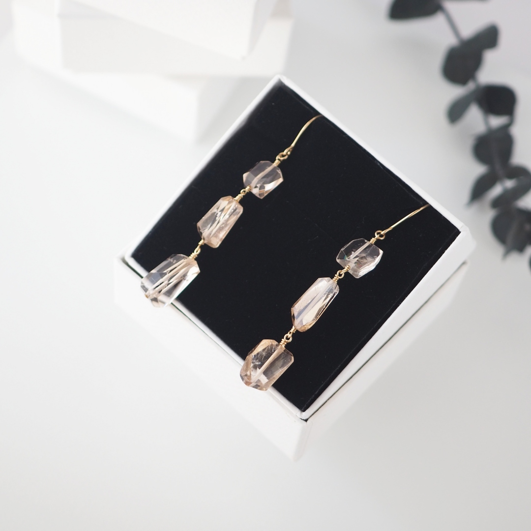 ブラウントパーズピアス | atelier045