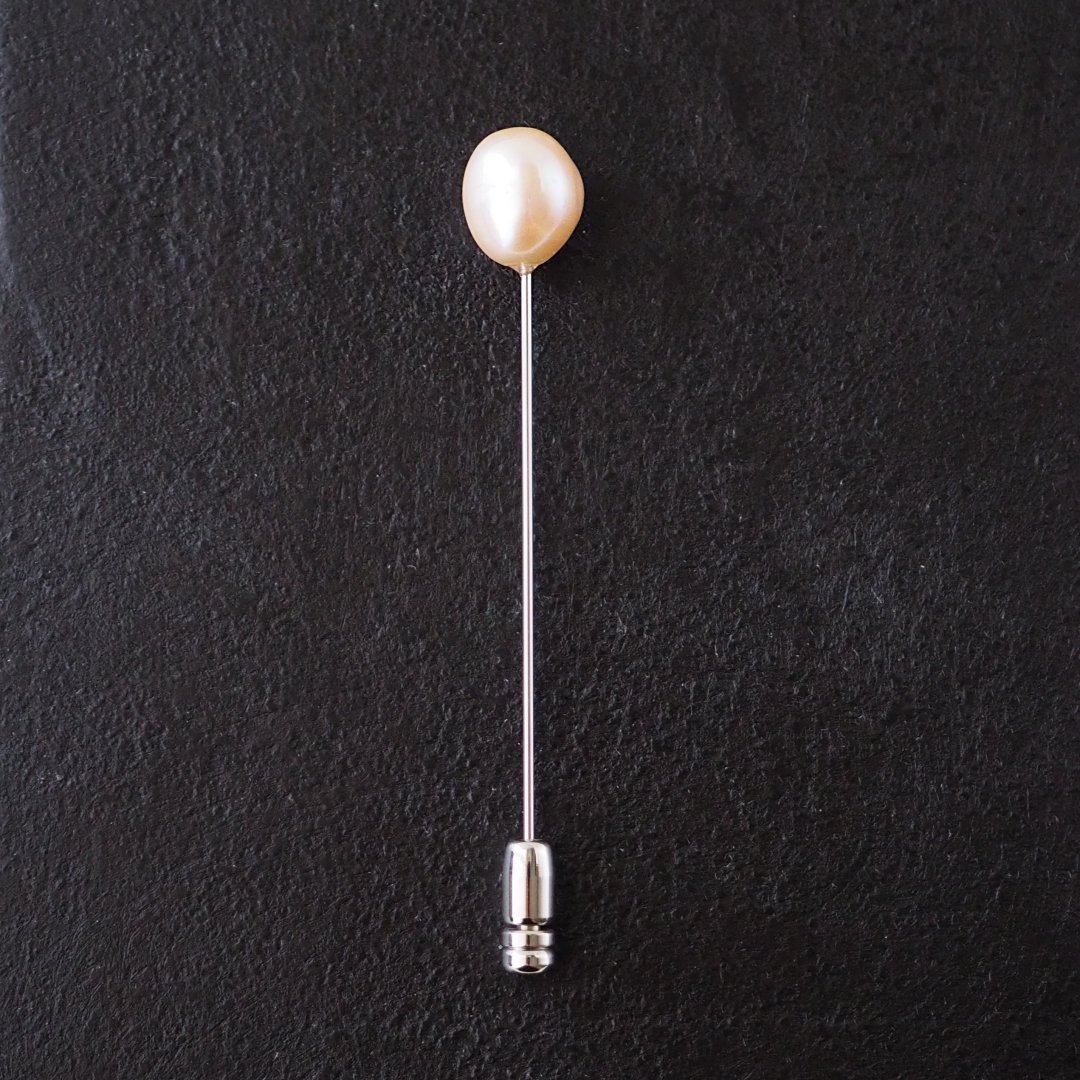 淡水パールP6 / ブローチ