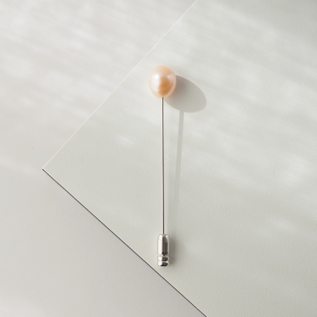 淡水パールP6 / ブローチ