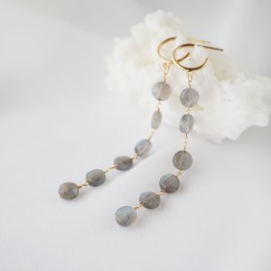 ラブラドライトピアス