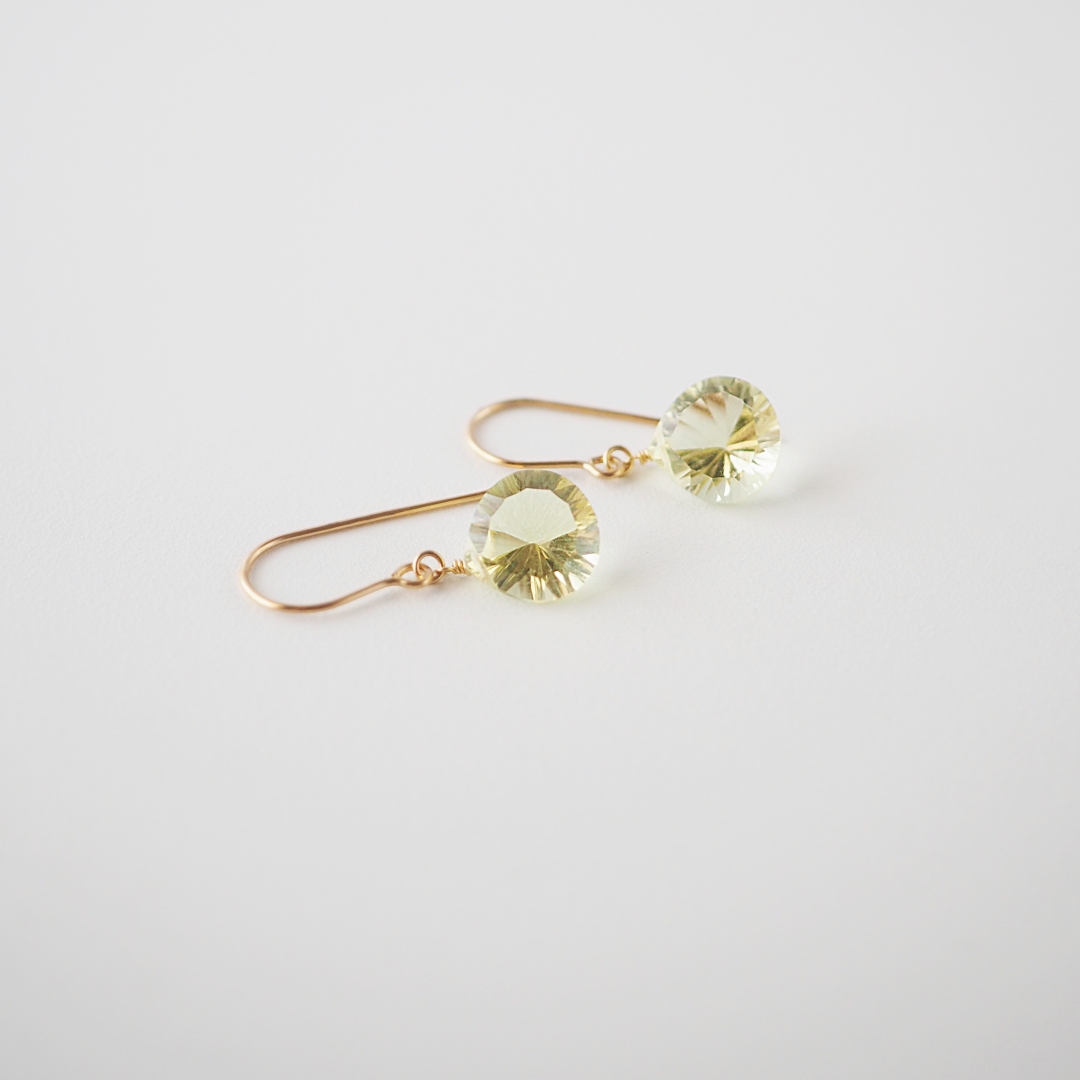 レモンクォーツピアス