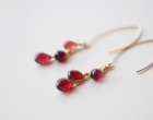 ガーネット（モザンビーク産）ピアス
