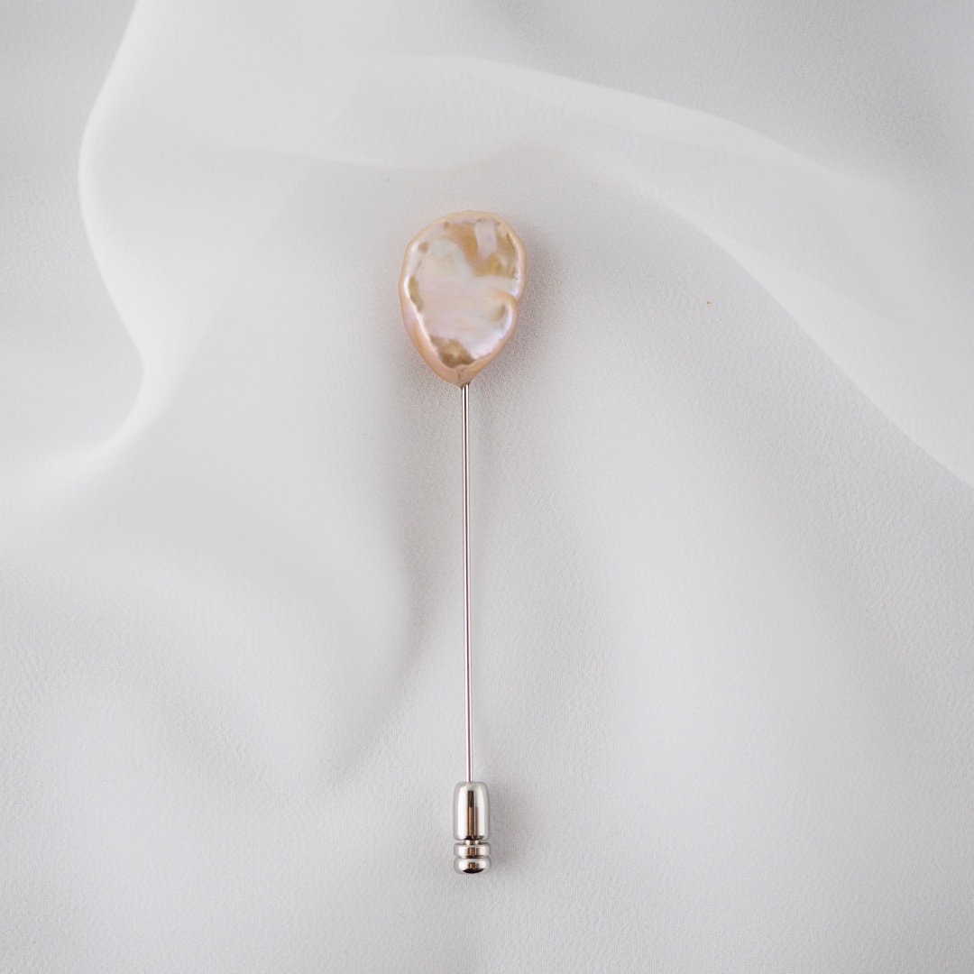 淡水パールP1 / ブローチ