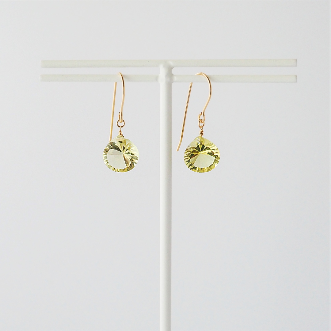 レモンクォーツピアス