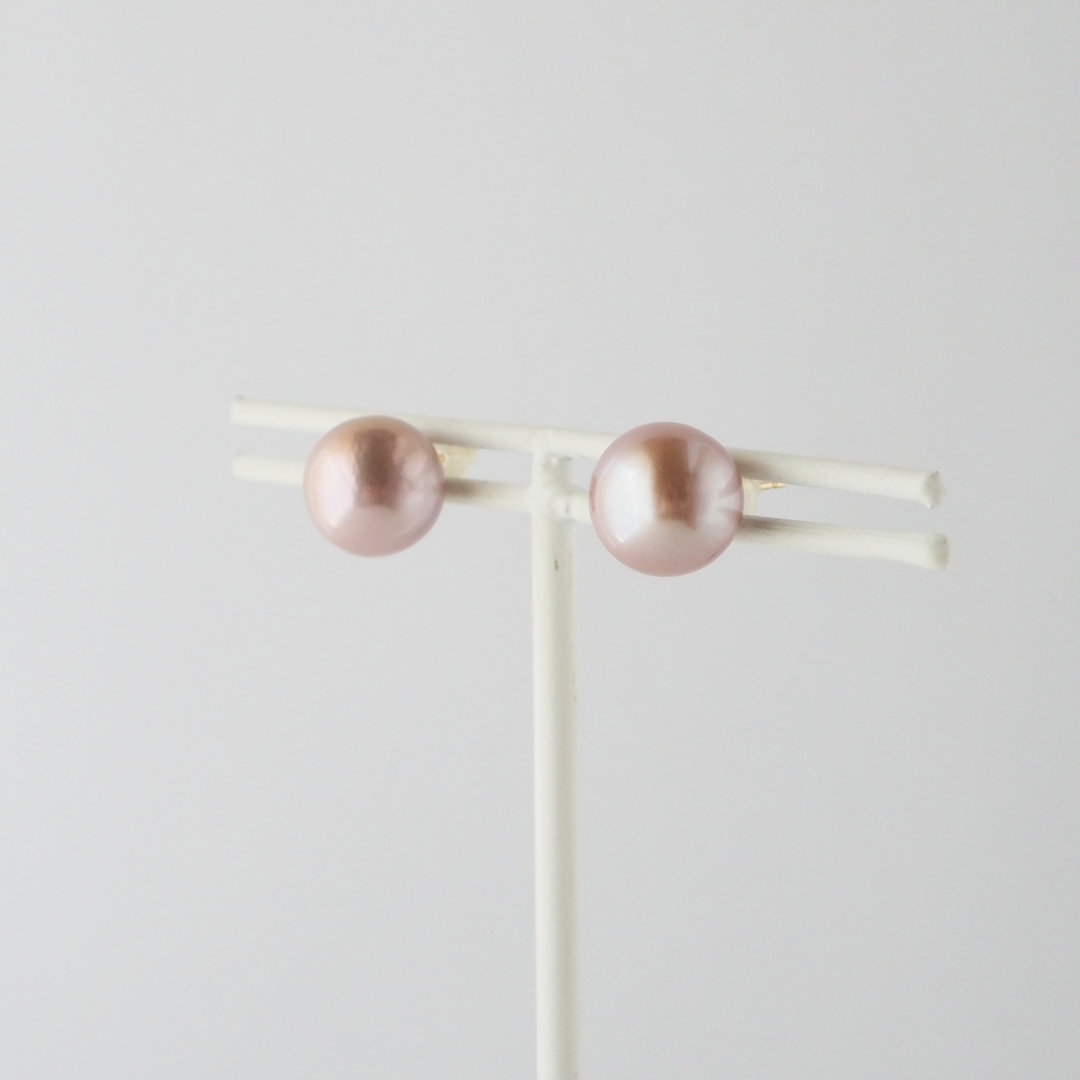 6月の誕生石 / K10 / 淡水パールピアス