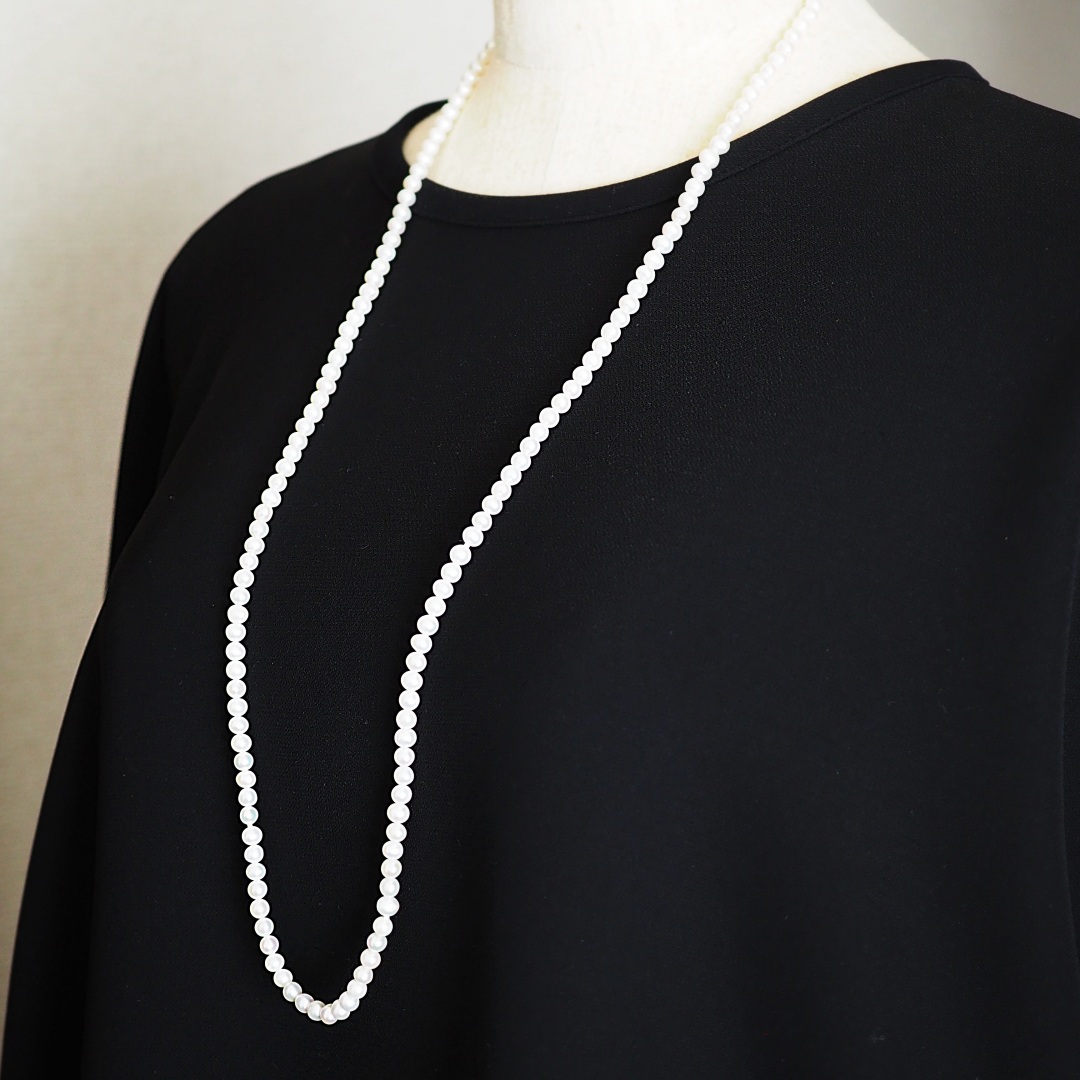 6月の誕生石淡水パールネックレス　L3