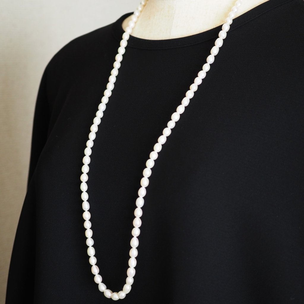 6月の誕生石淡水パールネックレス　L10