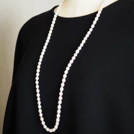 6月の誕生石淡水パールネックレス　L10