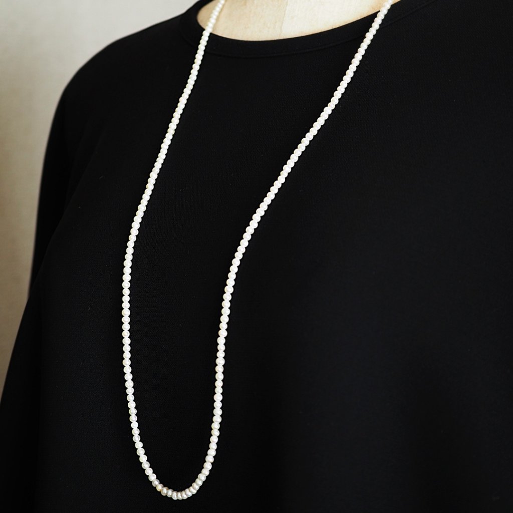 6月の誕生石淡水パールネックレス　Q2