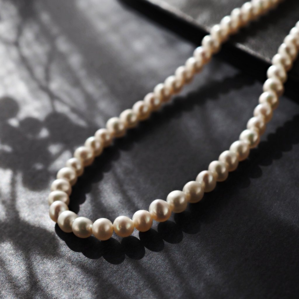 6月の誕生石淡水パールネックレス　L3