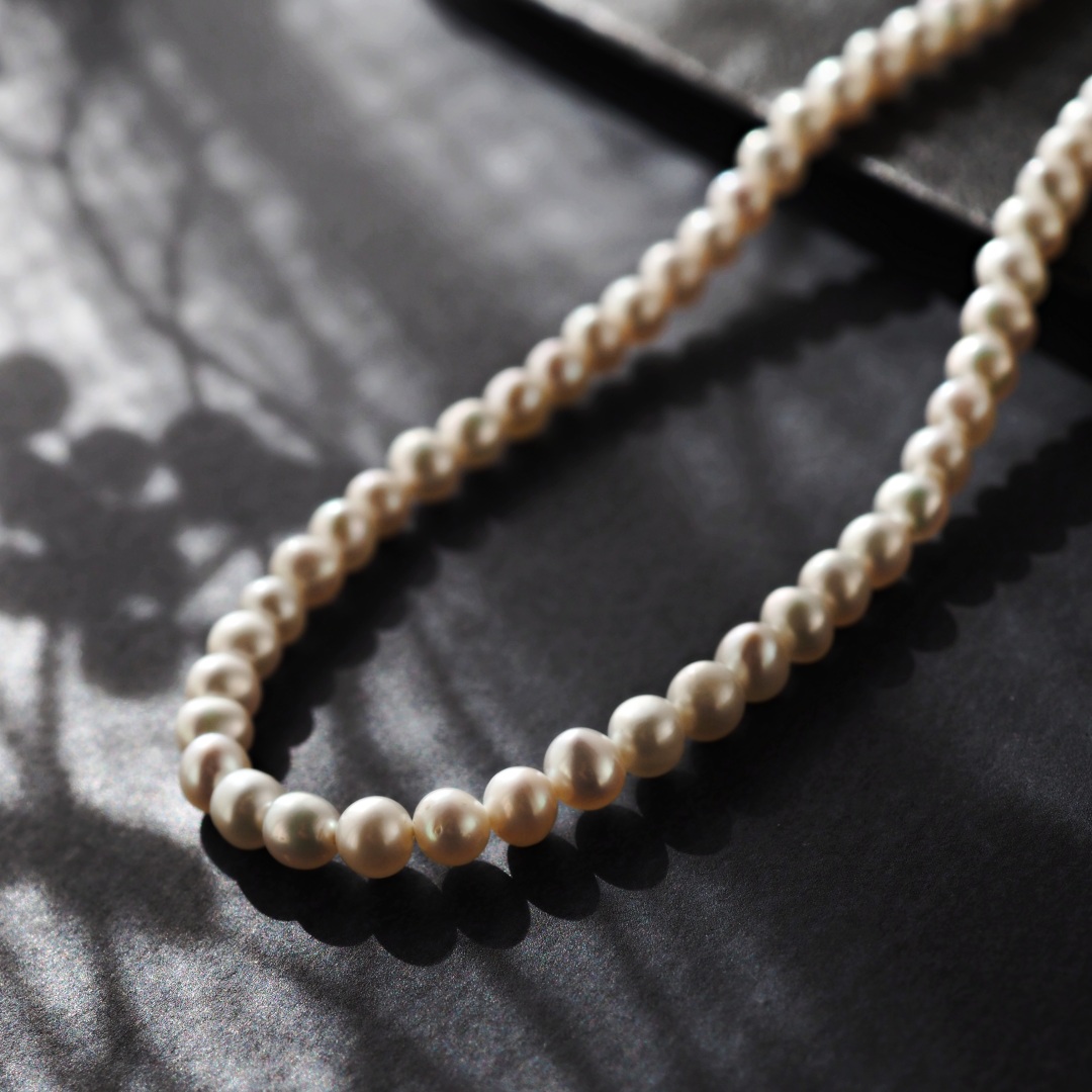 6月の誕生石淡水パールネックレス　L3