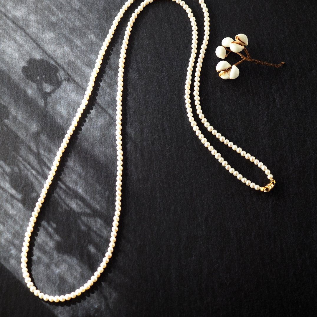 6月の誕生石淡水パールネックレス　Q2