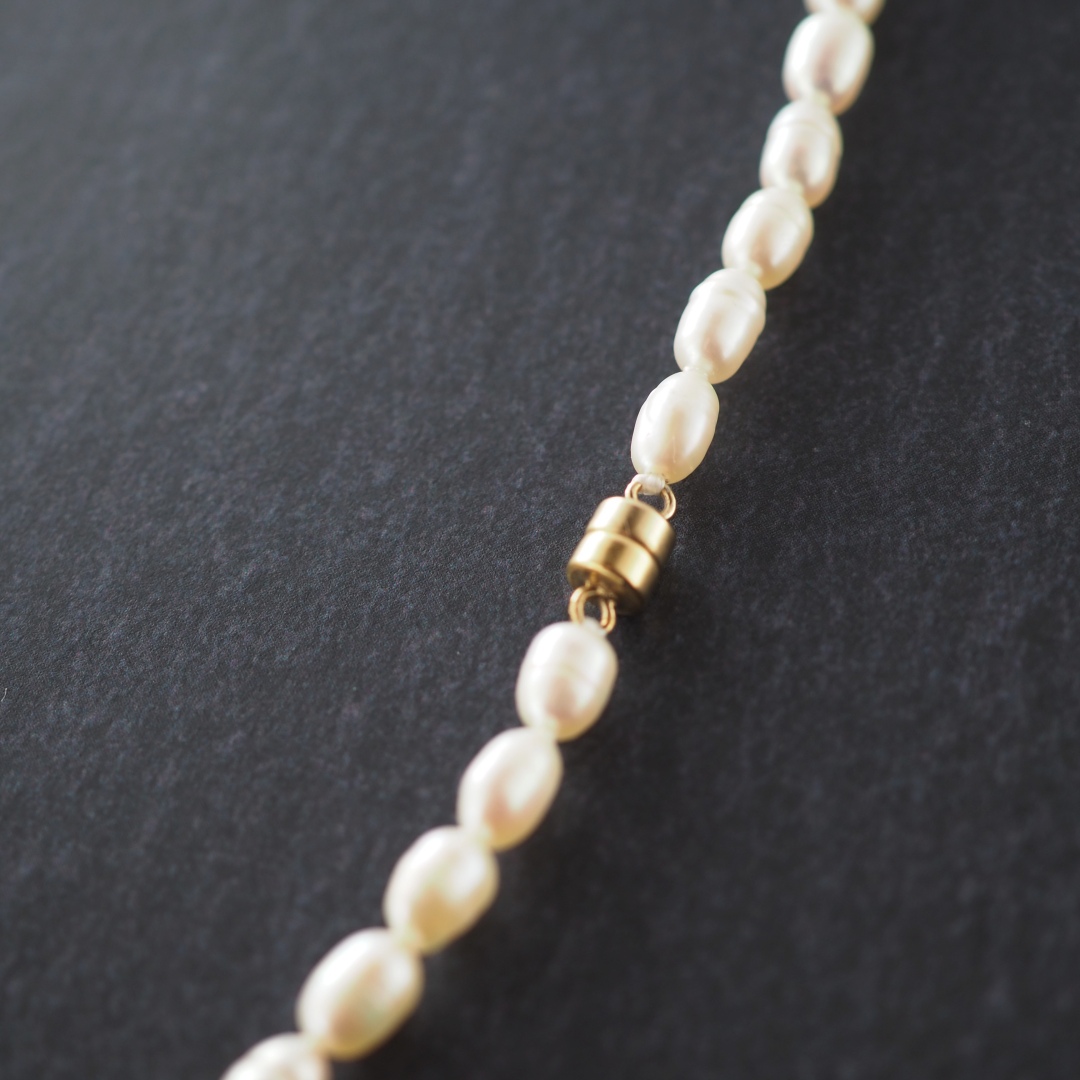 6月の誕生石淡水パールネックレス　L8