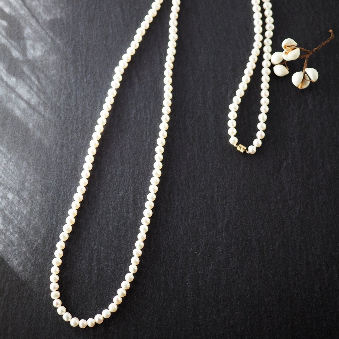 6月の誕生石淡水パールネックレス　L3