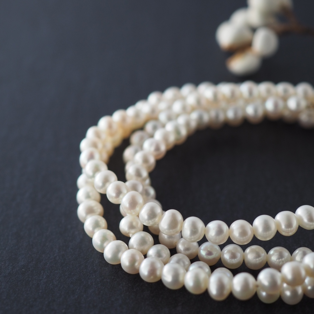 6月の誕生石淡水パールネックレス　L3