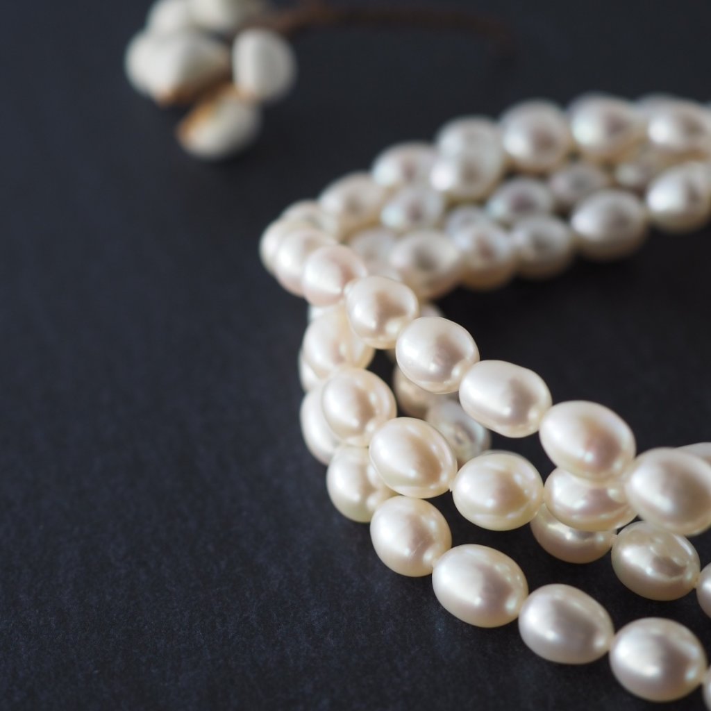 6月の誕生石淡水パールネックレス　L10