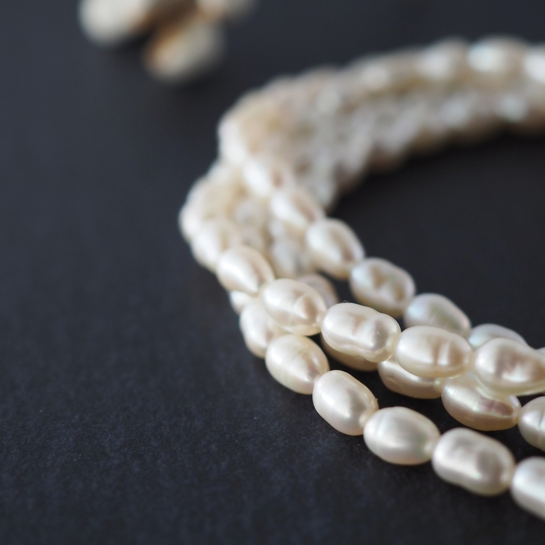 6月の誕生石淡水パールネックレス　L8