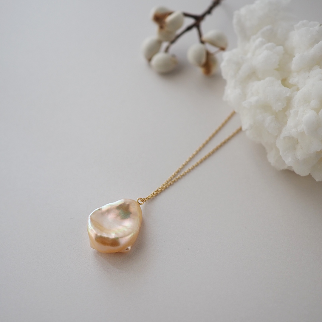 6月の誕生石 / K10 / 淡水パールネックレス