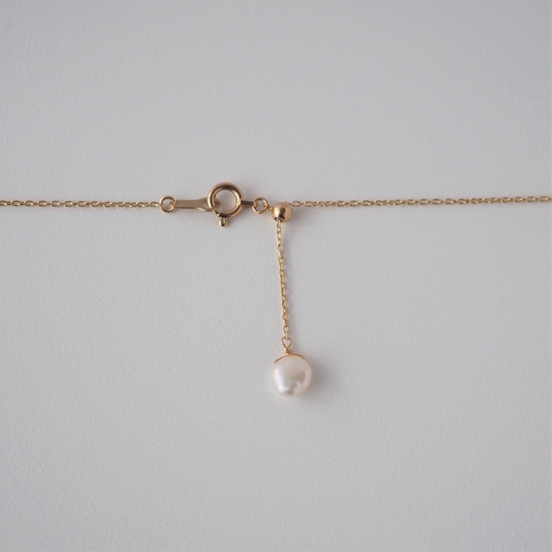 6月の誕生石 / K10 / 淡水パールネックレス