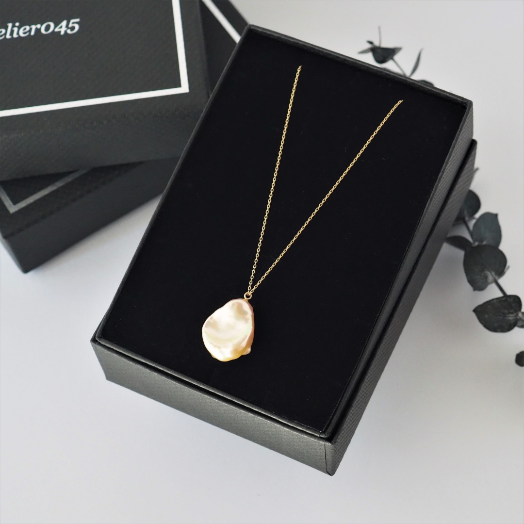 6月の誕生石 / K10 / 淡水パールネックレス